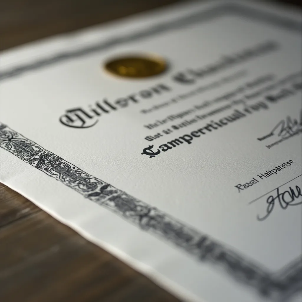 Certifikát o absolvování kurzu